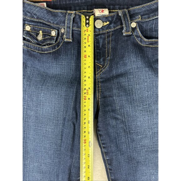 VTG Y2K True Religion Becky Jean Womens Size 32 Bootcut Low Rise Stretch Denim - Picture 7 of 12